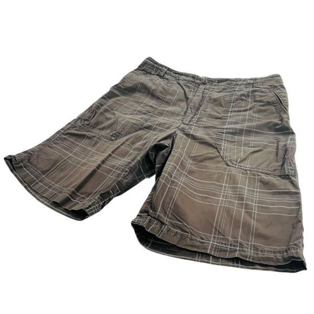 Nike Mens Shorts Athletic Wear Brown and White size XL10241